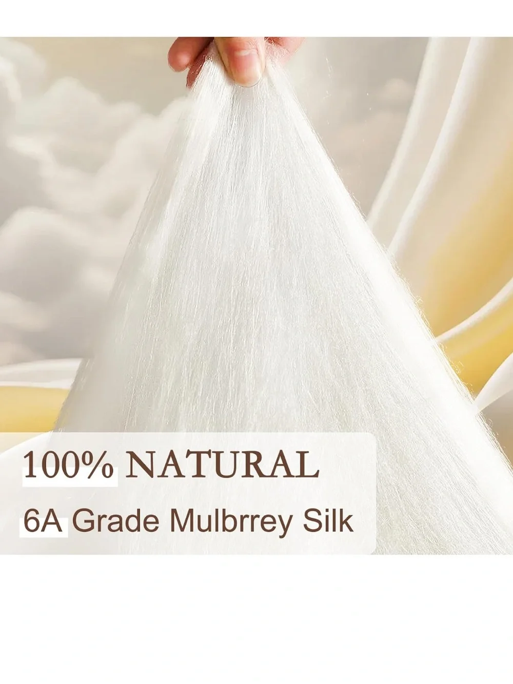 YOUR MOON Luxurious Summer/Spring Lightweight Mulberry Silk Comforter Queen Size